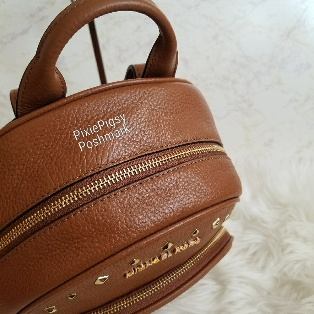 Michael Kors Abbey Studded Leather Backpack Bag - Picture 8 of 8